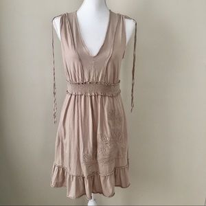 Beige jersey sundress